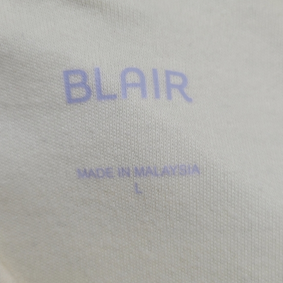 Women's Blair Large Light Yellow Round Neck Long Sleeve Pullover Crested… - Picture 3 of 7